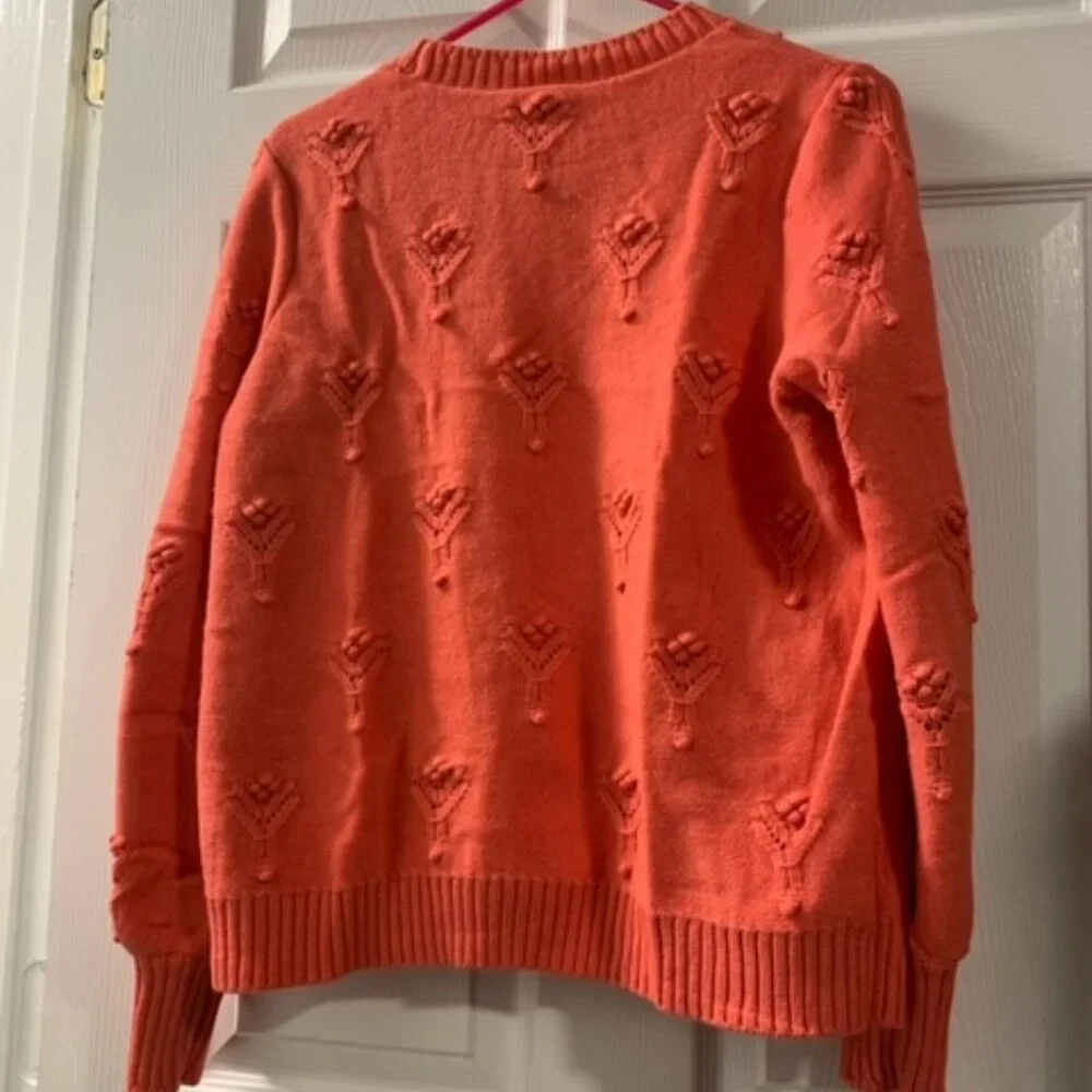 LOFT Crew Neck Bubble Sweater | Large - Picture 6 of 6